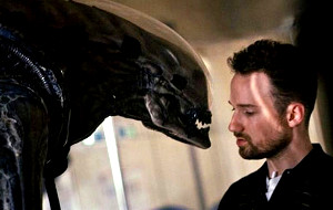 David Fincher sul set di Alien³