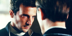 Mathieu Kassovitz in una scena di Amen.