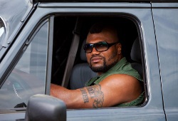 Quinton "Rampage" Jackson in una scena di The A-Team