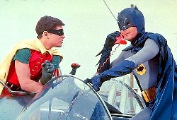 Burt Ward e Adam West nel telefilm di Batman