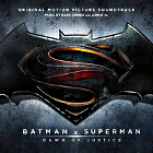 La copertina del CD di Batman v Superman: dawn of Justice