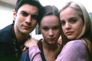 Wes Bentley, Thora Birch e Mena Suvari in American Beauty