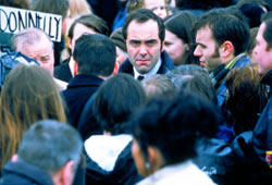 James Nesbitt in una scena di Bloody Sunday