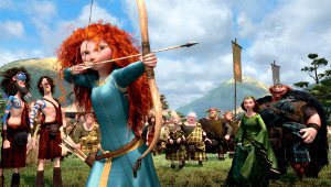 Merida in una scena di Ribelle - The Brave