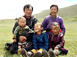 La famiglia Batchuluun