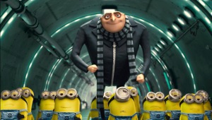 Gru con alcuni minion in Cattivissimo me