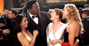 Lucy Liu, Bernie Mac, Drew Barrymore e Cameron Diaz in Charlie's Angels: più che mai