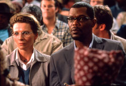 Juliette Binoche e Samuel L. Jackson in In My Country