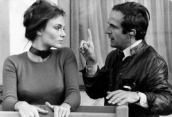 Jacqueline Bisset e François Truffaut in Effetto notte