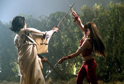 Will Yun Lee e Jennifer Garner in Elektra