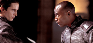 Christian Bale e Taye Diggs in Equilibrium