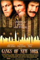 La locandina di Gangs of New York