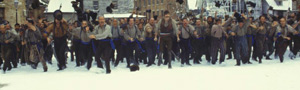 Una scena di Gangs of New York