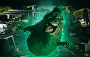 Slimer in una scena di Ghostbusters