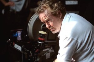 Il regista Ridley Scott sul set di Hannibal