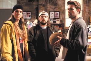 Jason Mewes, Kevin Smith e Ben Affleck in Jay & Silent Bob ...fermate Hollywood