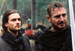 Orlando Bloom e Liam Neeson in Le Crociate