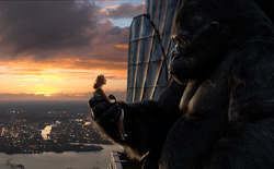 Una scena di King Kong