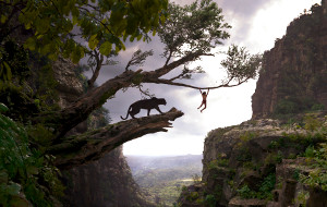 Bagheera e Mowgli in una scena di Il Libro della Giungla