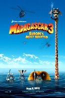 La locandina statunitense di Madagascar 3
