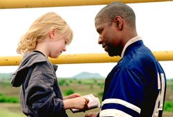 Dakota Fanning e Denzel Washington in Man on Fire