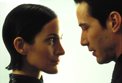 Carrie-Anne Moss e Keanu Reeves