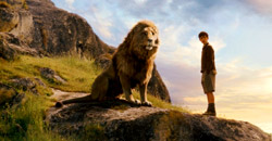 Aslan e Skandar Keynes in Le cronache di Narnia: Il leone, la strega e l'armadio