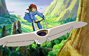 Nausicaä  in una scena di Nausicaä della Valle del Vento