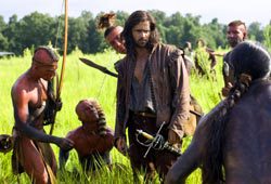 Colin Farrell in una scena di The New World