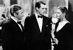 Claude Rains, Cary Grant e Ingrid Bergman in Notorious - L'amante perduta