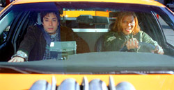 Jimmy Fallon e Queen Latifah in New York Taxi