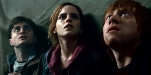 Daniel Radcliffe, Emma Watson e Rupert Grint in Harry Potter e i Doni della Morte - Parte II