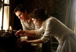 Christian Bale e Rebecca Hall in The Prestige