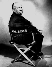 Il regista Alfred Hitchcock