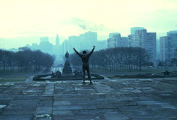 Una scena di Rocky