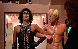 Tim Curry e Peter Hinwood in The Rocky Horror Picture Show