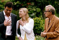 Hugh Jackman, Scarlett Johansson e Woody Allen in Scoop