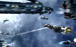 Una scena di Serenity