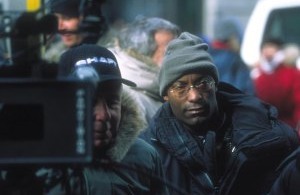 Il regista John Singleton sul set di Shaft