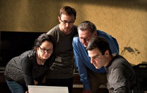 Melissa Leo, Joseph Gordon-Levitt, Tom Wilkinson e Zachary Quinto in Snowden