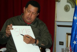 Hugo Chavez in Chavez - L'ultimo comandante
