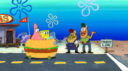 Patrick e SpongeBob in una scena