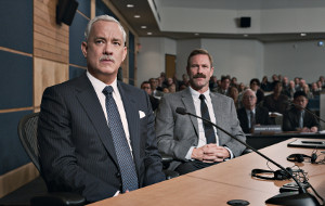 Tom Hanks e Aaron Eckhart in Sully