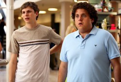 Michael Cera e Jonah Hill in una scena di SuXbad - Tre menti sopra il pelo