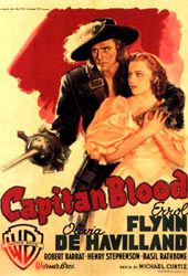 La locandina italiana di "Capitan Blood"