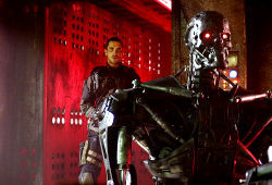 Christian Bale in una scena di Terminator Salvation