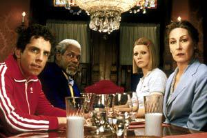 Ben Stiller, Danny Glover, Gwyneth Paltrow e Anjelica Huston in I Tenenbaum