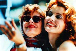 Susan Sarandon e Geena Davis in Thelma & Louise