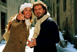 Marjo Berasategui e Leonardo Pieraccioni in Ti amo in tutte le lingue del mondo