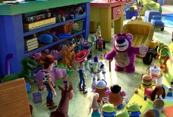 Una scena di Toy Story 3